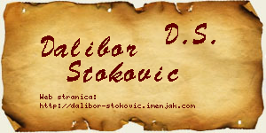 Dalibor Stoković vizit kartica
